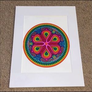 Rainbow Kaleidoscope #2 Matte Framed Picture